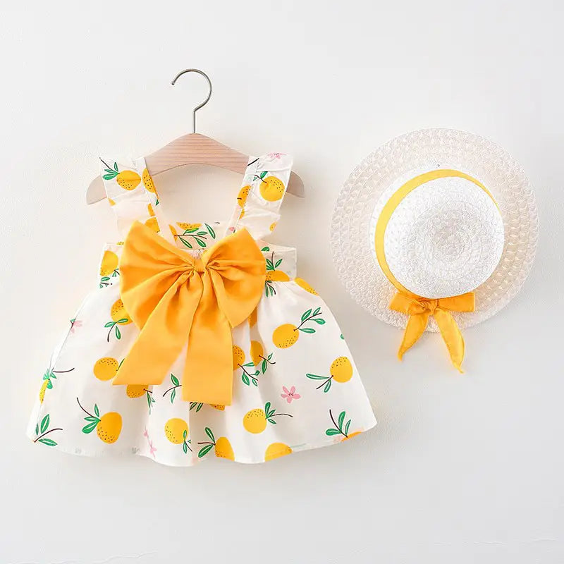 Summer new princess suspender dress baby cotton skirt children’s clothing