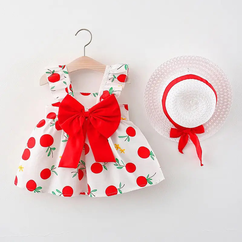 Summer new princess suspender dress baby cotton skirt children’s clothing