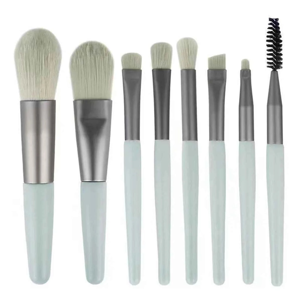 Fluffy 8-Pc Makeup Brush Set: Perfect Your Look Effortlessly