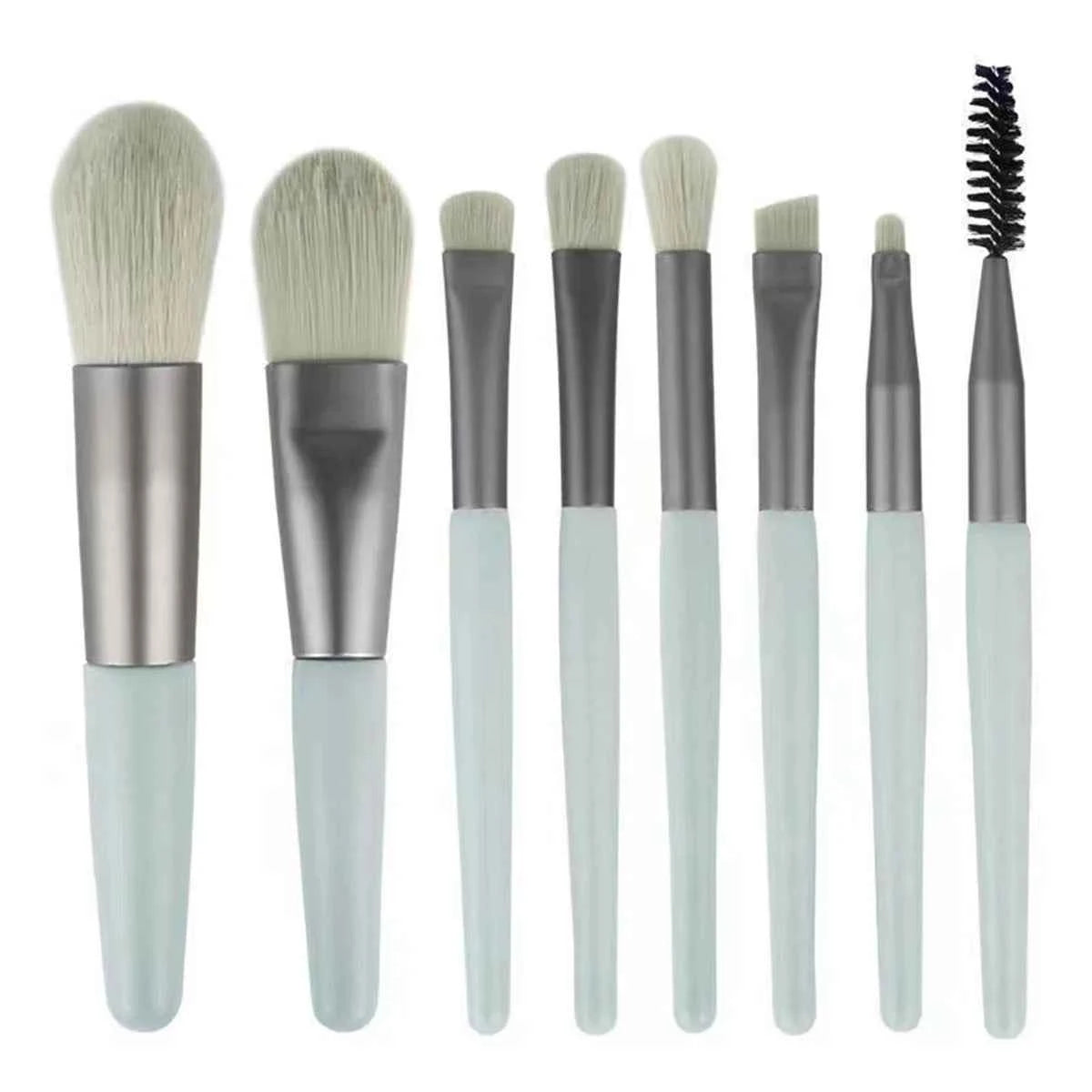 Fluffy 8-Pc Makeup Brush Set: Perfect Your Look Effortlessly