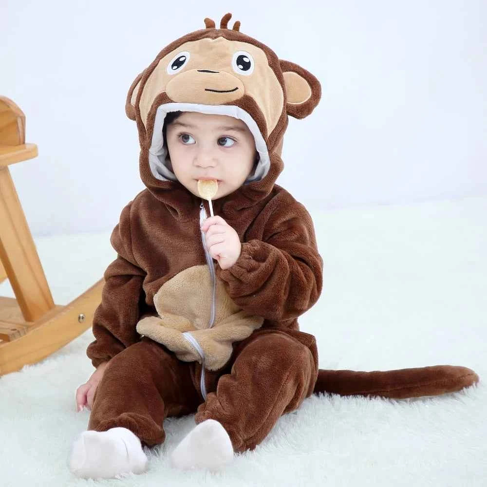 Cozy Unicorn & Dinosaur Baby Rompers for Boys & Girls