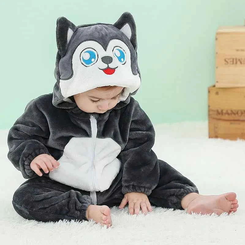 Cozy Unicorn & Dinosaur Baby Rompers for Boys & Girls