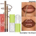 Elevate Your Look: USHAS 12-Color Lipstick & Liner Duo