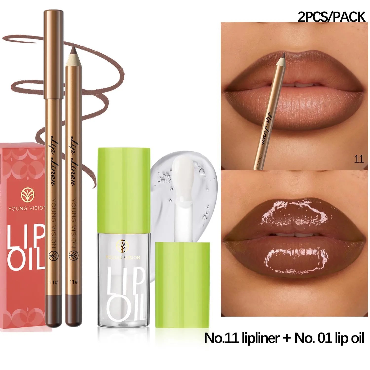 Elevate Your Look: USHAS 12-Color Lipstick & Liner Duo