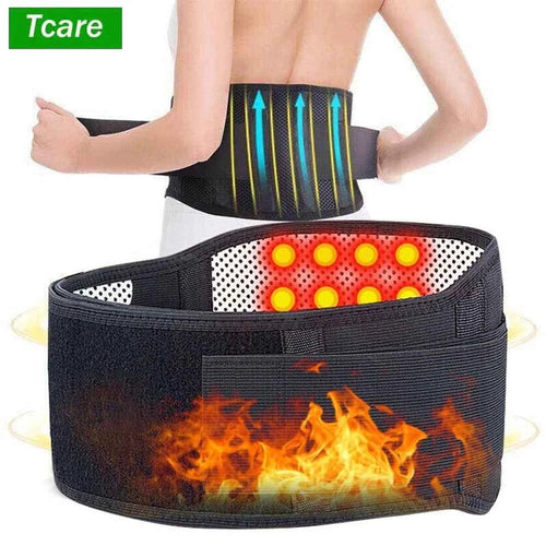 Adjustable Tourmaline Magnetic Therapy Back Support Belt