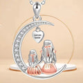 Forever Love Heart & Moon Necklace for Mom & Daughter