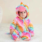 Cozy Unicorn & Dinosaur Baby Rompers for Boys & Girls