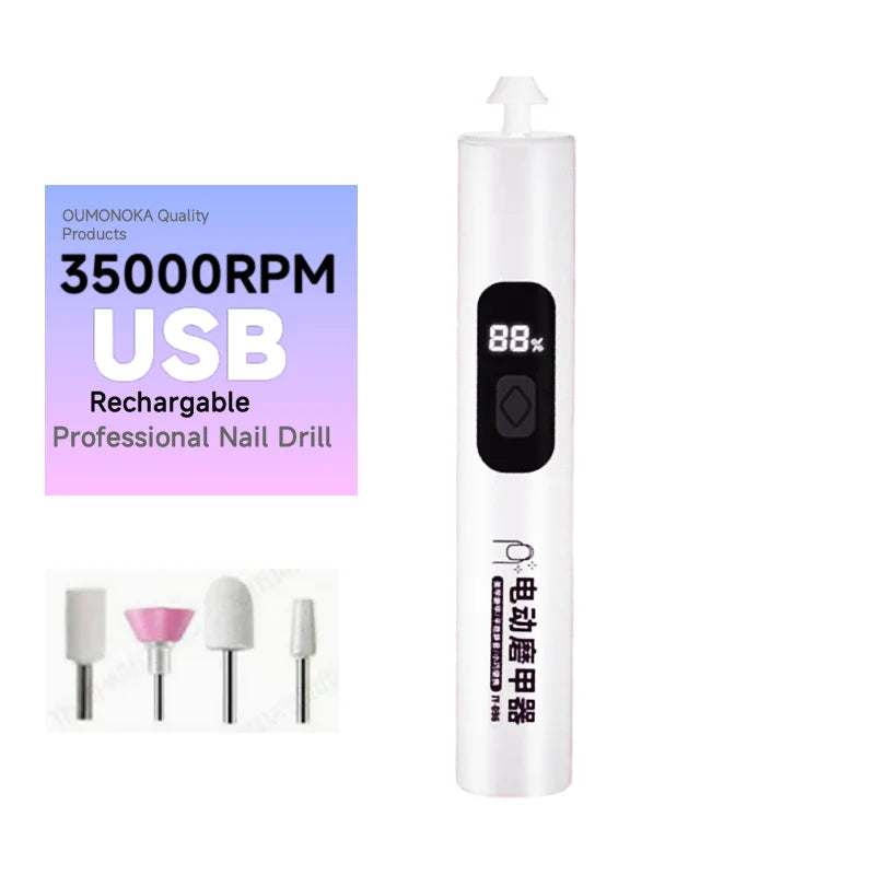 Precision Nail Drill Set for Professional Home Manicures