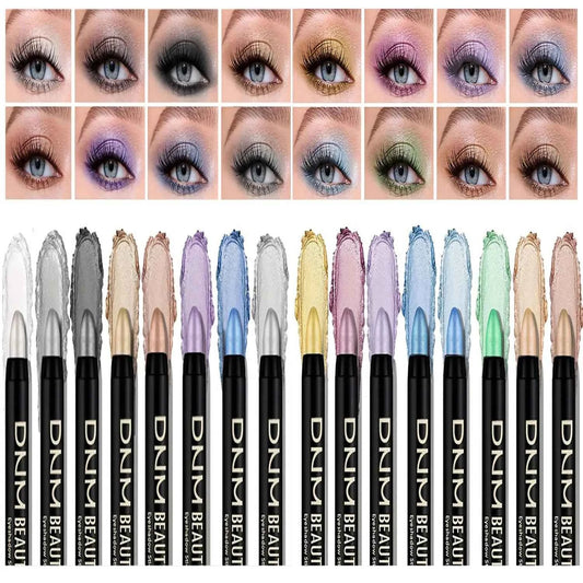 Vibrant Pearlescent Eyeliner: 16 Colors for Stunning Eyes