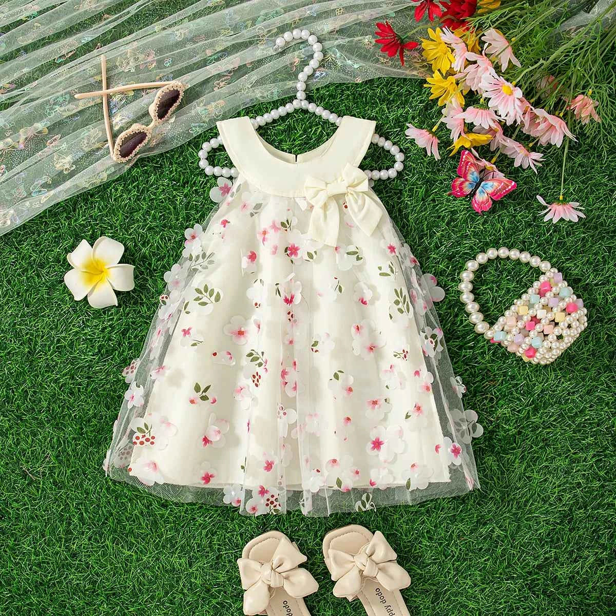 Adorable Birthday Party Dress for Toddler Girls
