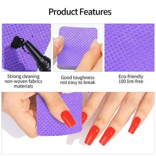 Professional UV Gel Remover Cotton Pads for Manicures
