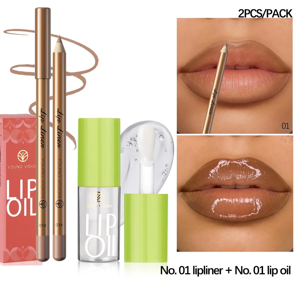 Elevate Your Look: USHAS 12-Color Lipstick & Liner Duo