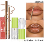 Elevate Your Look: USHAS 12-Color Lipstick & Liner Duo