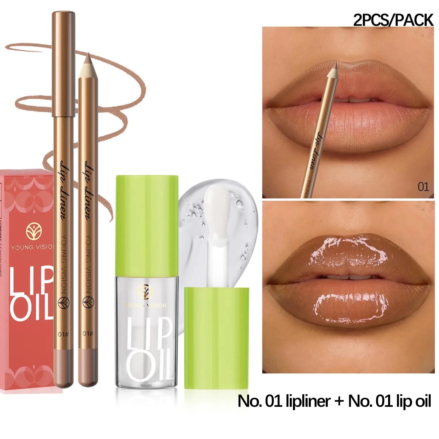 Elevate Your Look: USHAS 12-Color Lipstick & Liner Duo