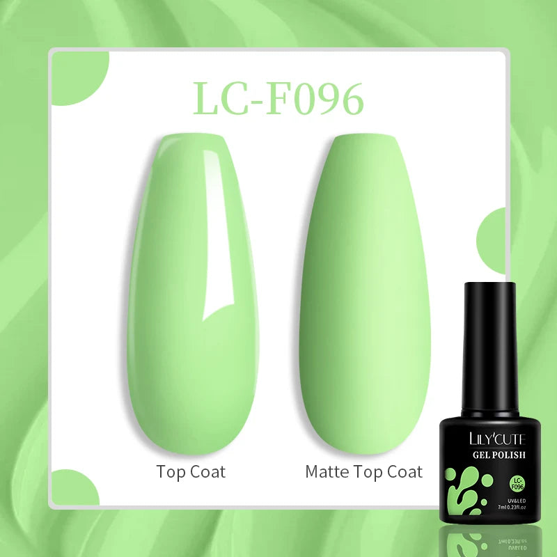Vibrant LILYCUTE 129 Colors Gel Polish - 7ML Perfection
