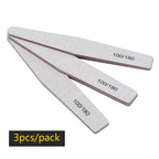 Precision Half Moon Nail File Buffer - 100/180 Grit