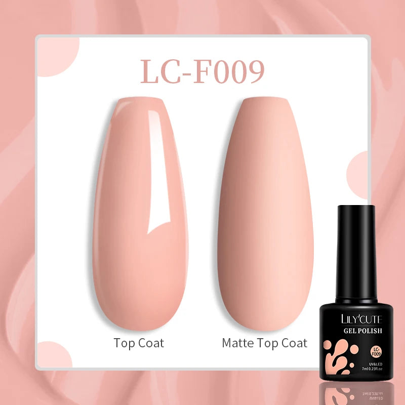Vibrant LILYCUTE 129 Colors Gel Polish - 7ML Perfection