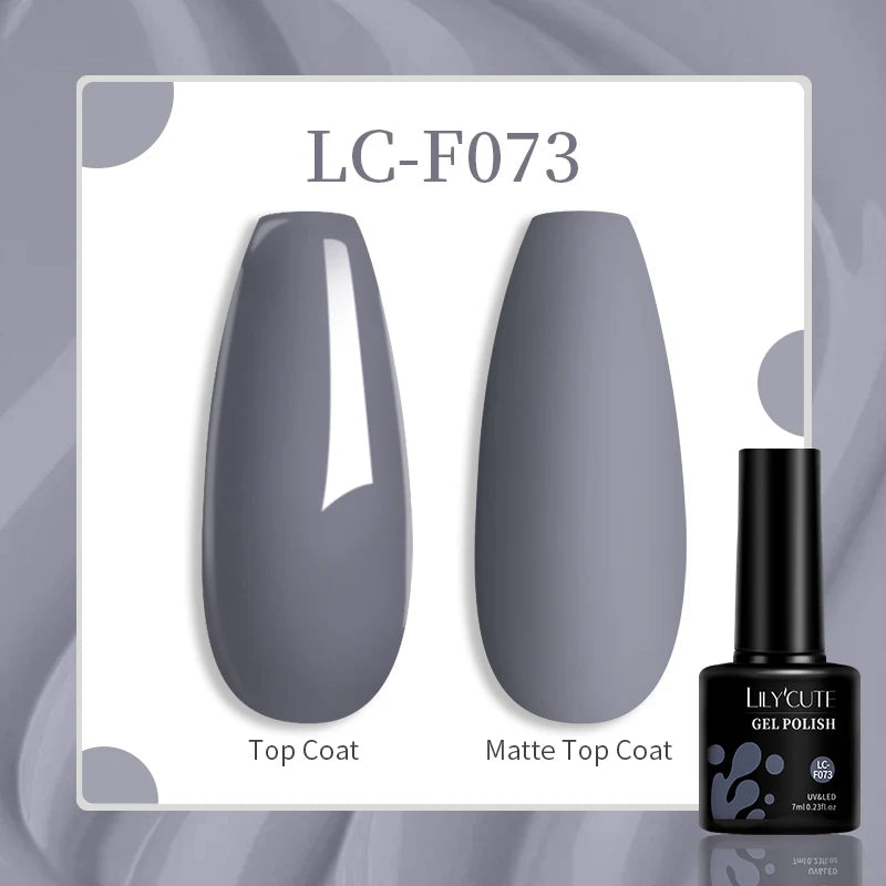 Vibrant LILYCUTE 129 Colors Gel Polish - 7ML Perfection