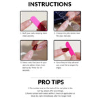 Elegant 24pcs Gradient Long Coffin Press-On Nails
