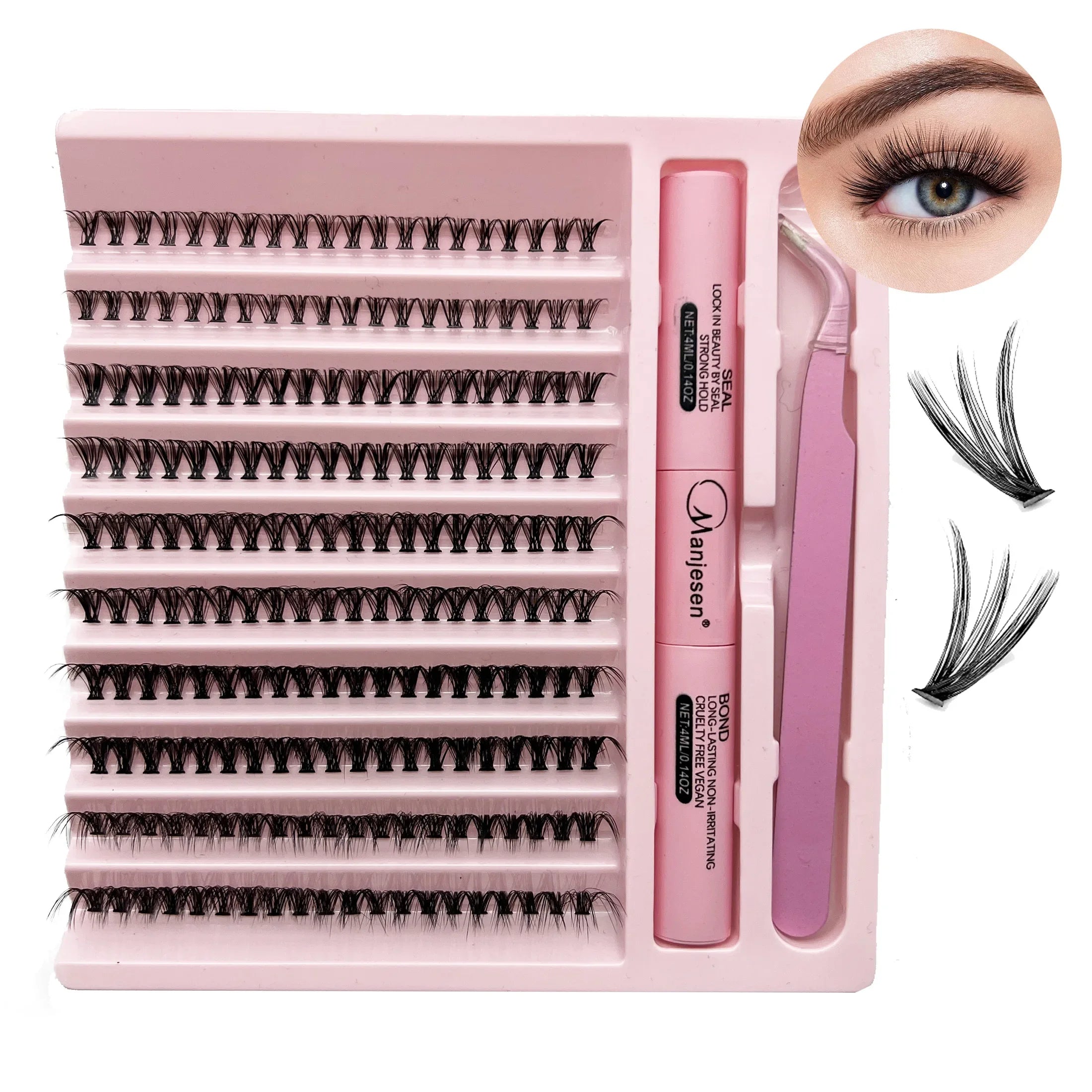 Complete Eyelash Extension Kit with Bond & Seal Tools