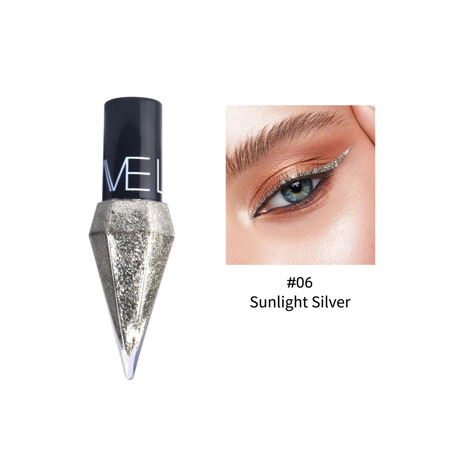 Diamond Sparkling Liquid Eyeliner: Quick-Dry & Waterproof