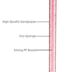 Precision Half Moon Nail File Buffer - 100/180 Grit