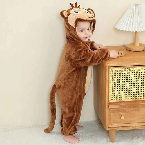 Adorable Monkey Onesie Jumpsuit for Newborns