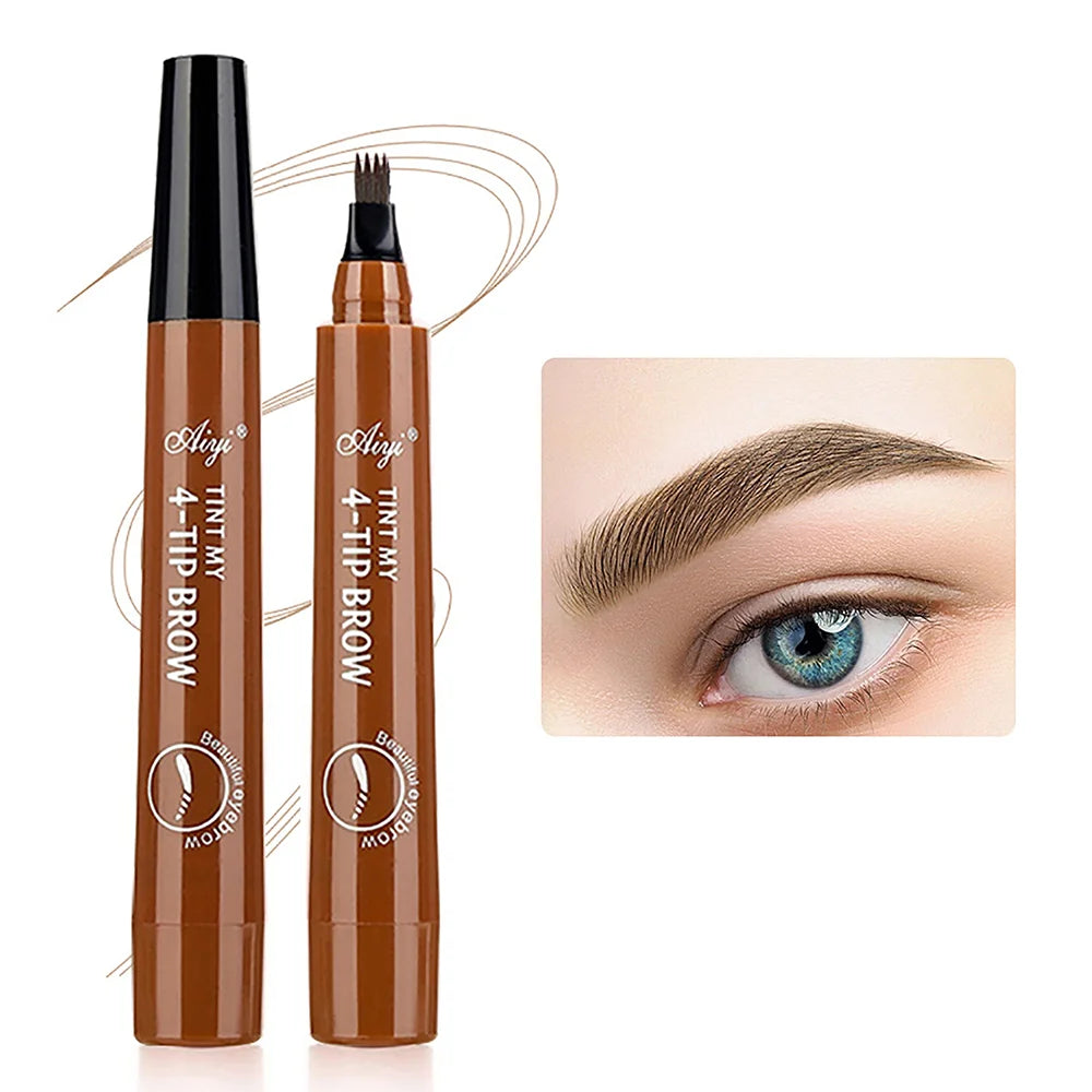 Four Fork Eyebrow Pencil: Natural & Waterproof Colors