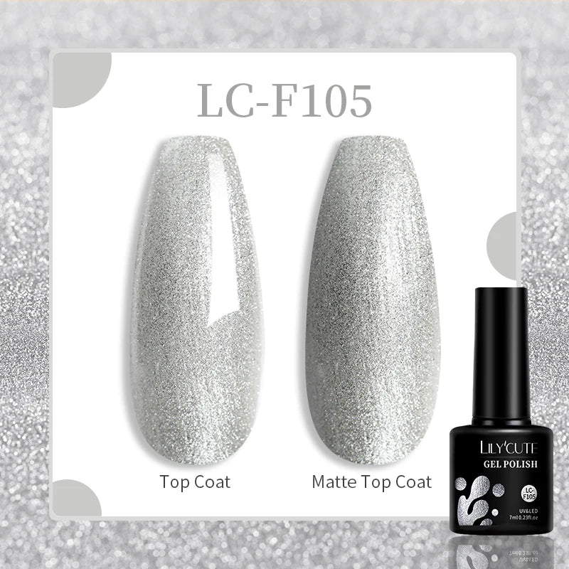 Vibrant LILYCUTE 129 Colors Gel Polish - 7ML Perfection