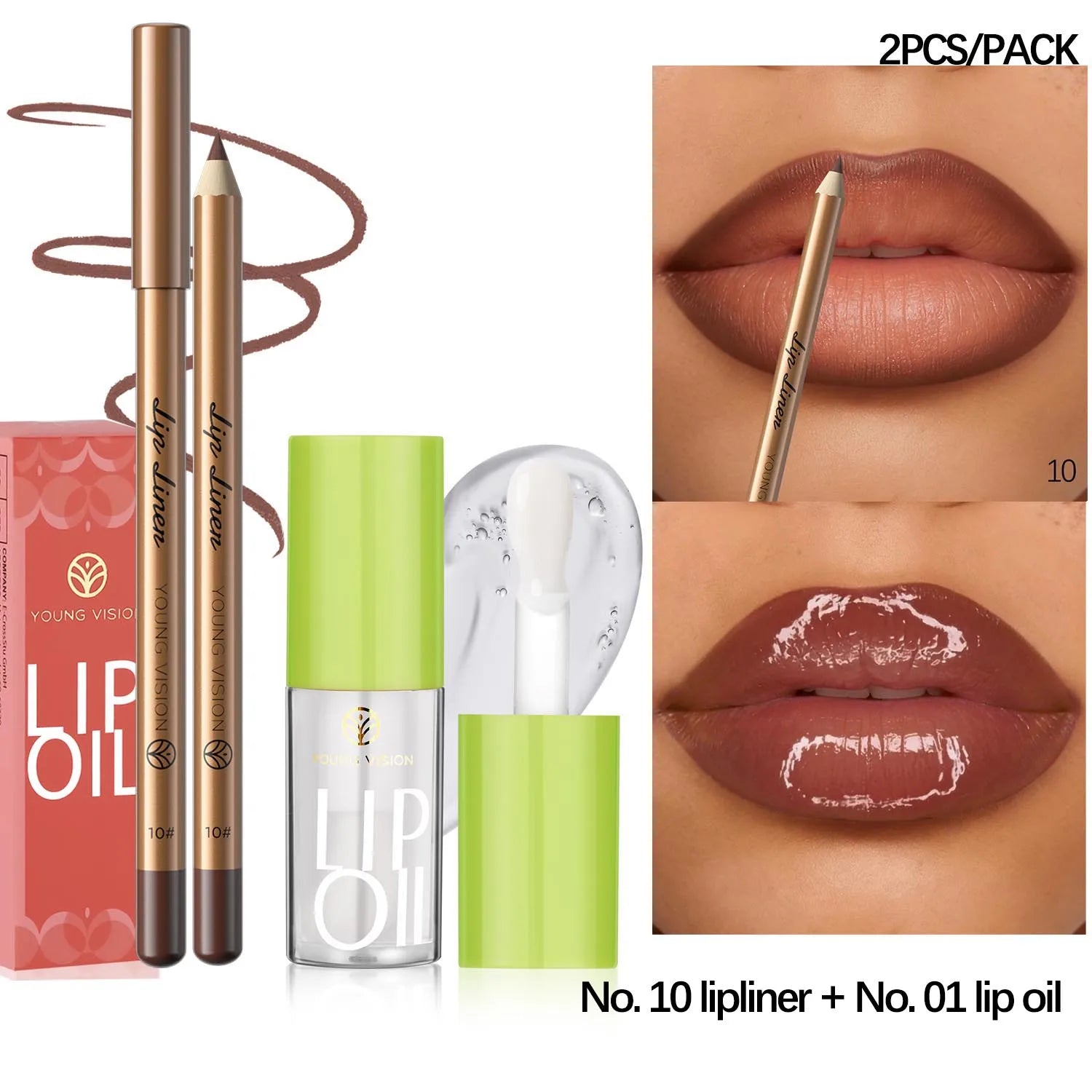 Elevate Your Look: USHAS 12-Color Lipstick & Liner Duo
