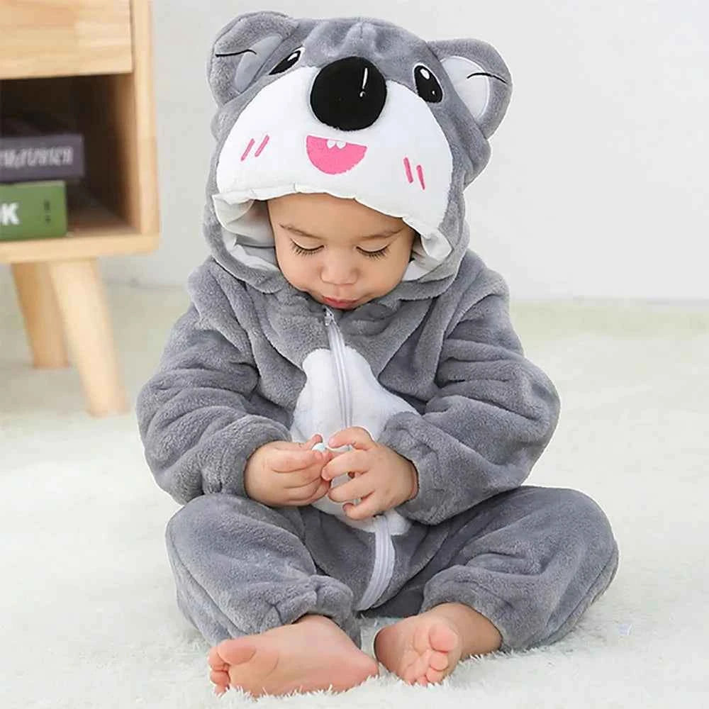 Cozy Unicorn & Dinosaur Baby Rompers for Boys & Girls