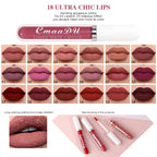 Waterproof Matte Liquid Lipstick - CmaaDu Red Elegance