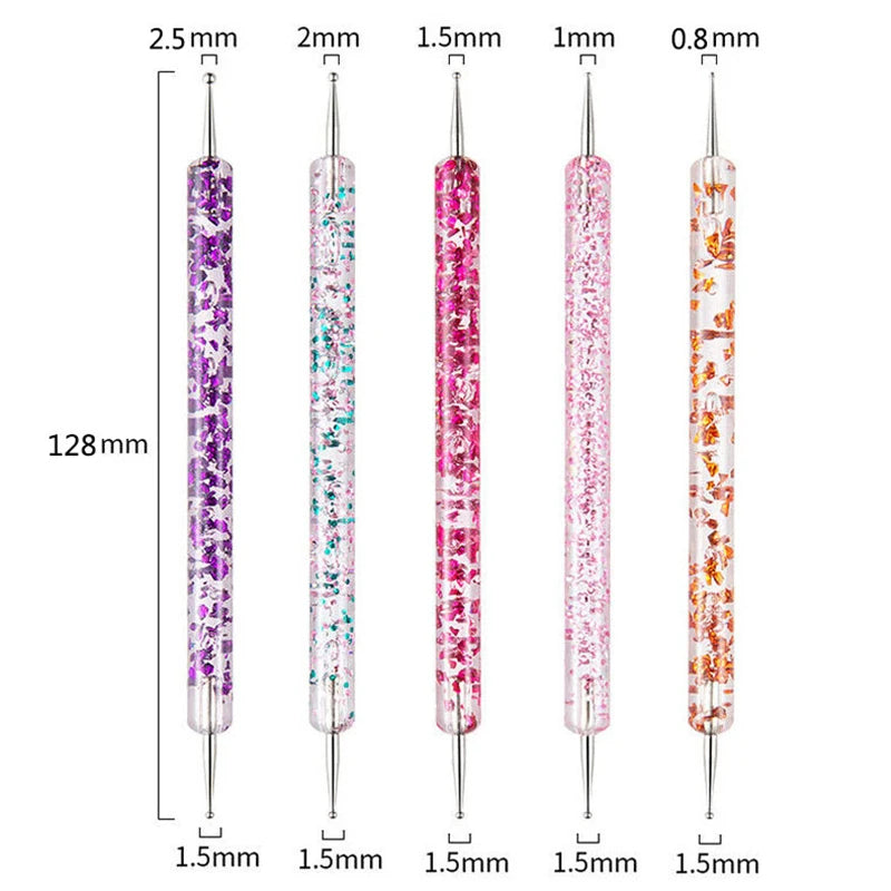 Precision Nail Art Brush Set: 5/20 Pcs for Masterful Designs