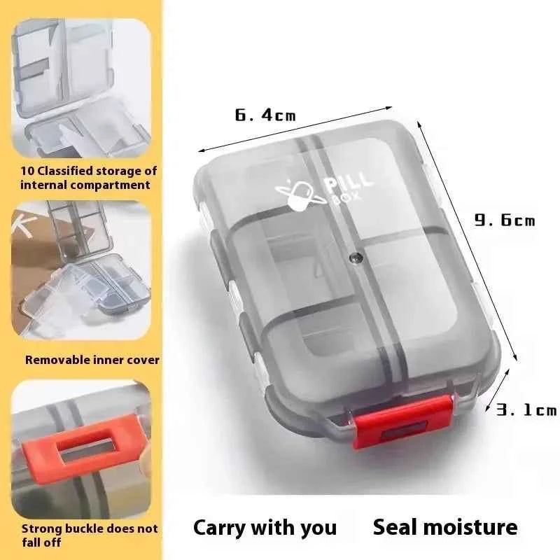 Portable Pill Storage Box: Perfect for Travel & Daily Needs