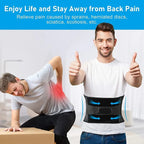 Adjustable Lumbar Support Belt for Back Pain Relief