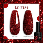 Vibrant LILYCUTE 129 Colors Gel Polish - 7ML Perfection