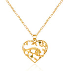 Forever Love Heart & Moon Necklace for Mom & Daughter