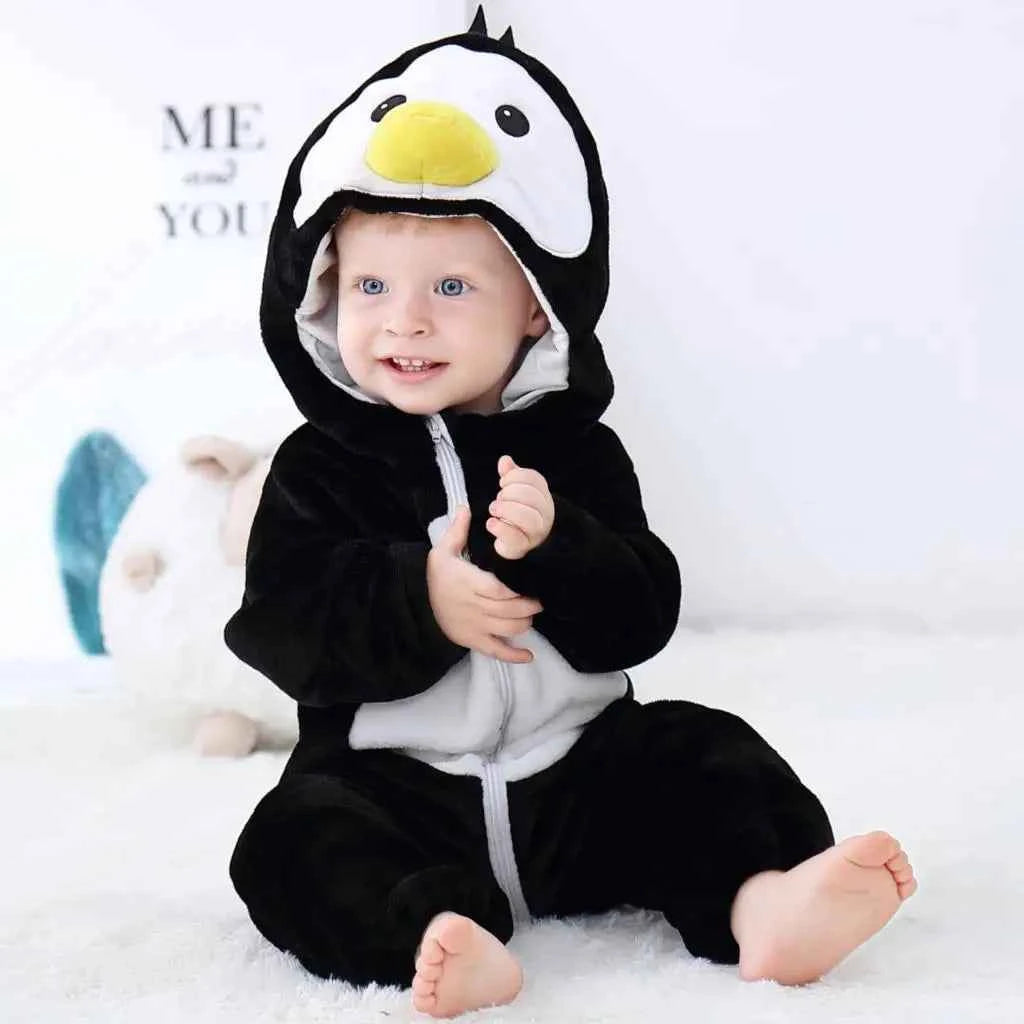 Cozy Unicorn & Dinosaur Baby Rompers for Boys & Girls