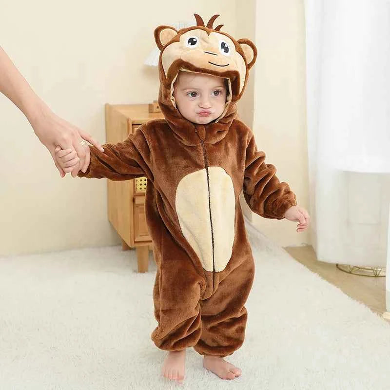 Adorable Monkey Onesie Jumpsuit for Newborns