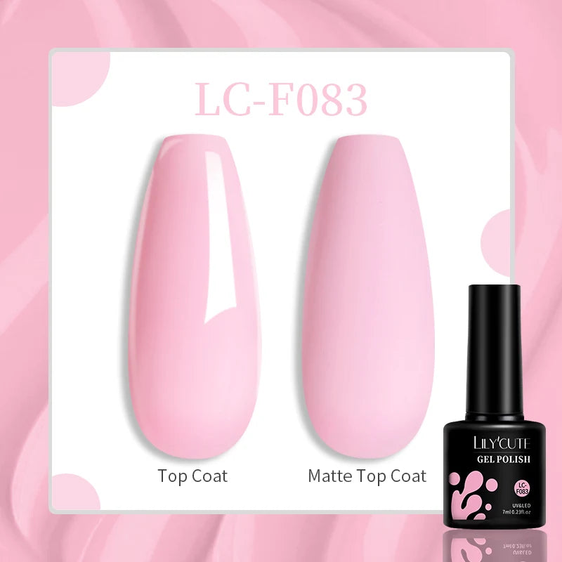 Vibrant LILYCUTE 129 Colors Gel Polish - 7ML Perfection