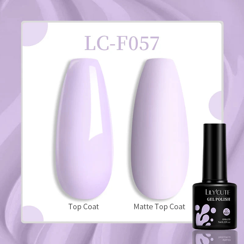 Vibrant LILYCUTE 129 Colors Gel Polish - 7ML Perfection