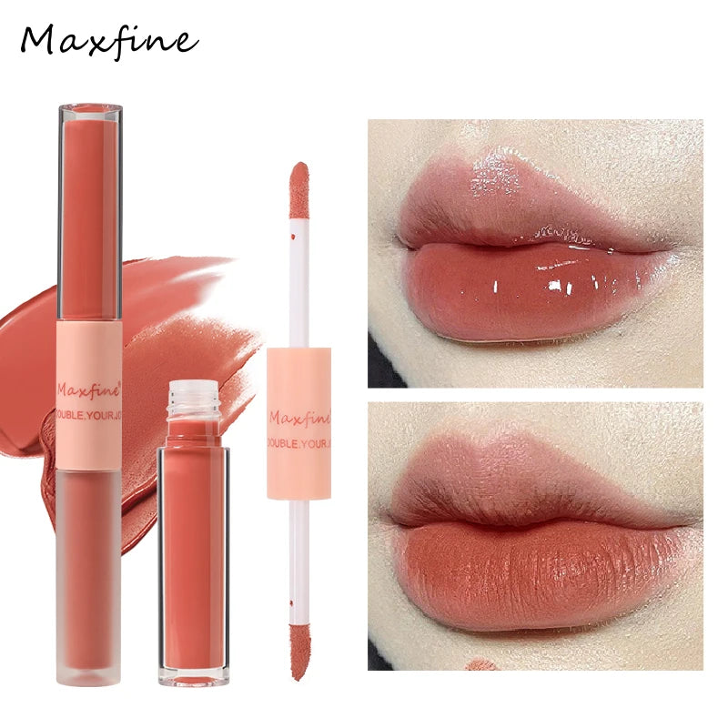 Long-Lasting Double End Lip Gloss: Gloss & Matte Finish