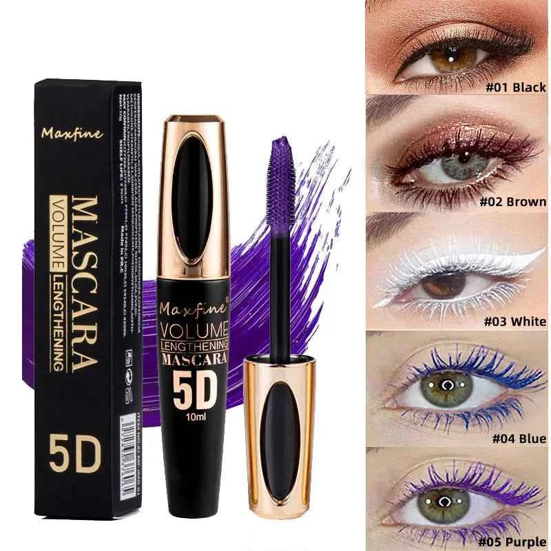 5D Waterproof Eye Black: Smudge-Proof & Curly Perfection