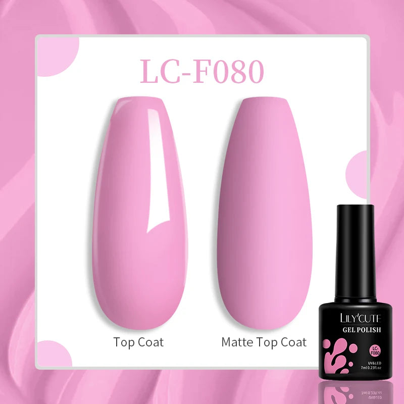 Vibrant LILYCUTE 129 Colors Gel Polish - 7ML Perfection