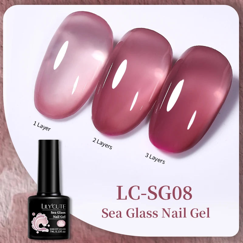 Vibrant LILYCUTE 129 Colors Gel Polish - 7ML Perfection