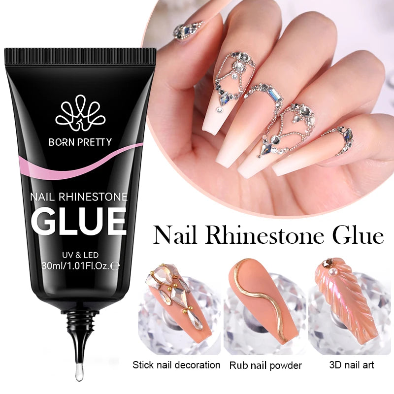 30ml Rhinestone Glue Gel: Elevate Your Nail Art Game