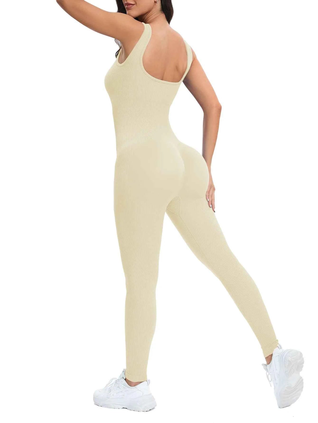 Stylish Sleeveless Jumpsuit: Perfect Fit with Built-In Support