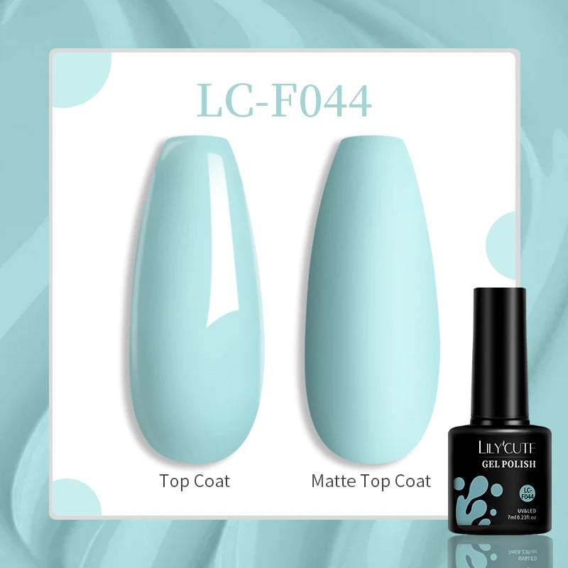 Vibrant LILYCUTE 129 Colors Gel Polish - 7ML Perfection