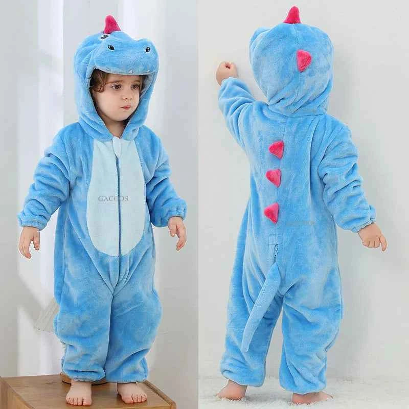 Cozy Unicorn & Dinosaur Baby Rompers for Boys & Girls
