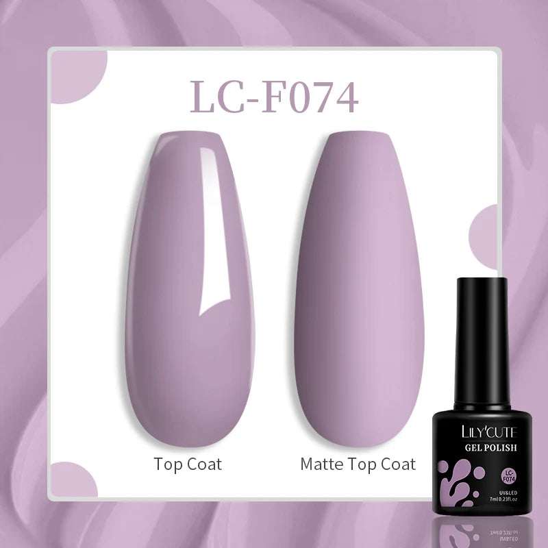Vibrant LILYCUTE 129 Colors Gel Polish - 7ML Perfection